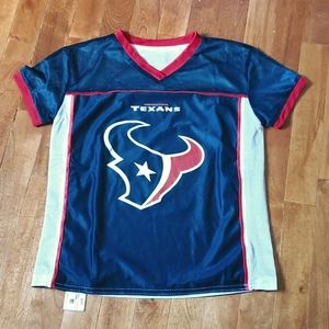 Boy's reversible Houston Texans flag football jers